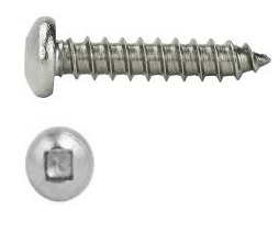 Square Drive Screws Pan Head Stainless Steel Self Tappers